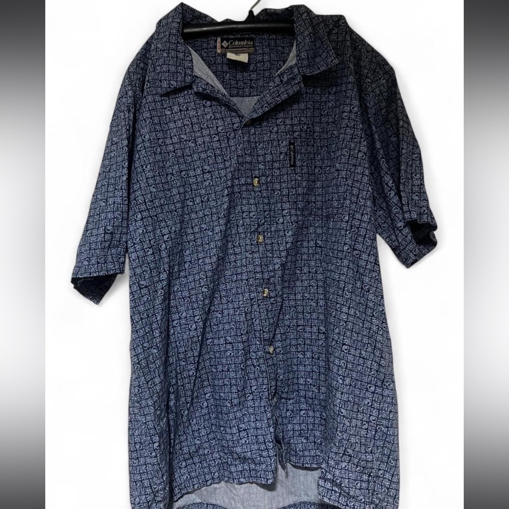 Columbia Navy Patterned Shirt